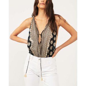 NWT Free People Soul Of The Sun Bodysuit / Black Combo